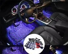 Premium LED Car Interior Ambient Lighting Kit – Multi-Color Starry Footmat Lights — view 3